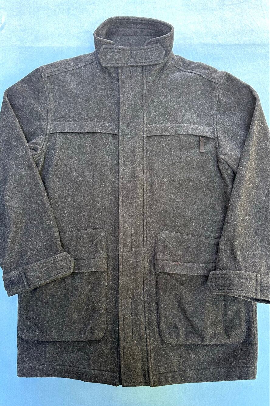 Paul Smith Jeans Wool Coat Mens M Grey Field Jacket Field Parka Military Japan